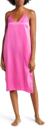 Lunya Washable Silk Nightgown in Caffeinated Pink at Nordstrom, Size Large