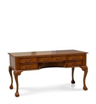 Moycor Escritorio de madera de caoba marr&oacute;n anch. 160 cm