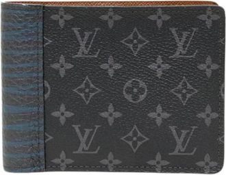 Louis Vuitton Pre-owned Monogram Eclipse Portemonnee (Bi-fold) - Dames - Vintage Accessoires - Zwart - ONE Size - Leer - Vintage