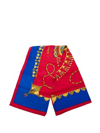 Hermès 2000-2020 Parures des Sables Silk Twilly Scarf scarves - Blu