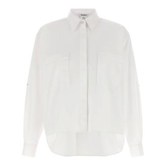 Max Mara Tenue Cotton Poplin Shirt - female - Max Mara - Shirts - White - XS - Blouses & Shirts