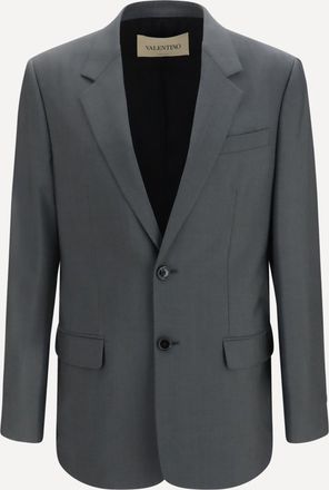 Valentino Giacca monopetto in lana e mohair Man 48