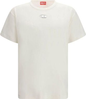 Diesel Witte Katoenen T-Shirt