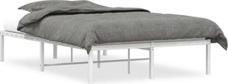 vidaXL Estructura de cama de metal blanca 120x190 cm Vidaxl