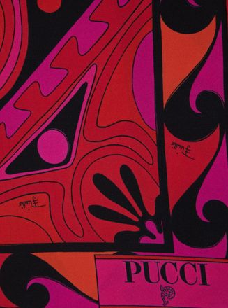 Emilio Pucci Womens Scarf Silk-Cotton Fuchsia Silk And Cotton Scarfs