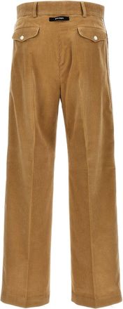 Palm Angels Corduroy Side-Stripe Trousers - Camel