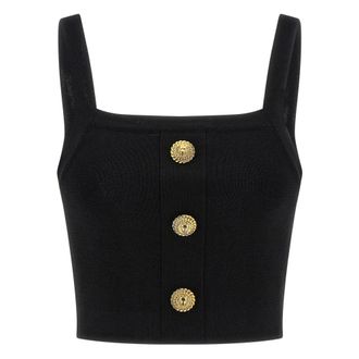 Balmain Mujer, Camisetas, Negro, Talla: S
