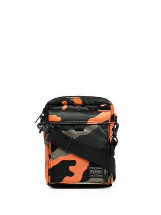 Porter-Yoshida & Co. Borsa con stampa camouflage Counter Shade - Arancione
