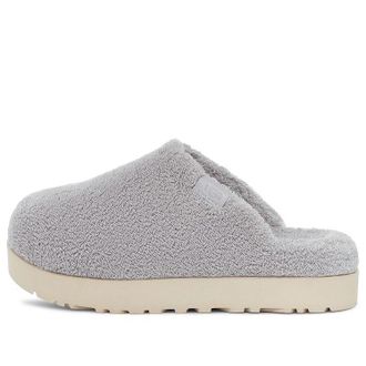 UGG (WMNS) UGG Fluff Yeah Slide Metallic Grey 1126386-MGR