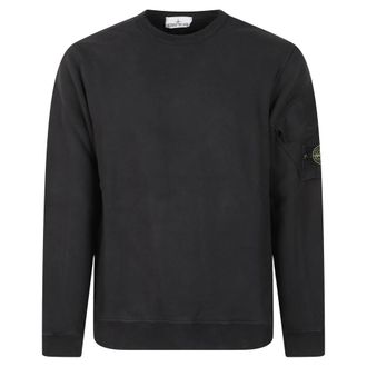 Stone Island Felpa Girocollo - - Sweatshirts & Hoodies - Uomo - Nero - S