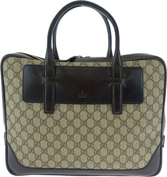 Gucci Gg Supreme Canvas Business Handbag (Authentic Pre-Loved)