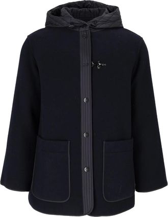 Fay Corto Bimateriale Cappucc+Gancio - Dames - Zomerjassen - Blauw - L - Jassen