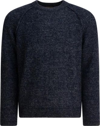 Rakk&igrave; Herenkleding Truien Blauw Aw 25 - Heren - Ronde hals truien - Blauw - M - Wol - Truien & Vesten