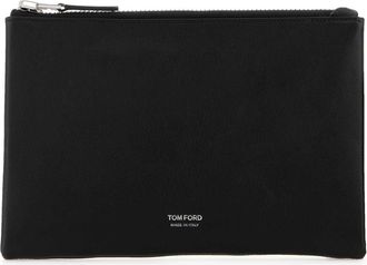 Tom Ford Black Leather Clutch