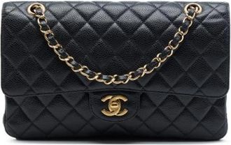 Chanel Pre-owned Classic Flap Bag - unisex - Vintage Schoudertas - Zwart - ONE Size - Leer - Vintage