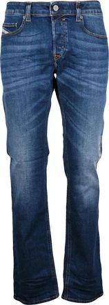 Diesel Blue Cotton-Blend Safado Straight-Leg Jeans