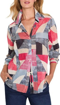 Nic+Zoe Nic & Zoe Plus Set Sail Crinkle Shirt