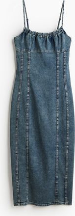 H&M Bodycon-Kleid aus Denim - Blue