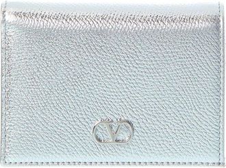 Valentino Vlogo Signature Leather Card Case