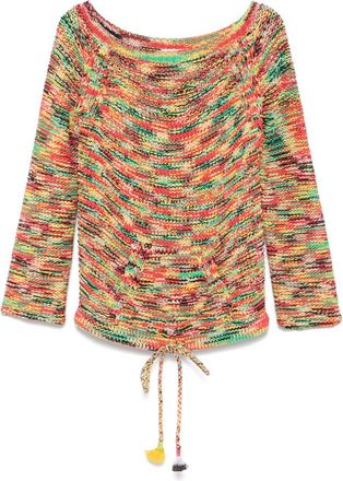 Chlo&eacute; Tied-Waist Sweater - Womens - Cotton/Polyamide