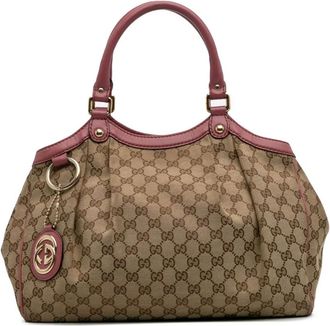 Gucci 2016-2025 Medium GG Canvas Sukey tote bag - Brown