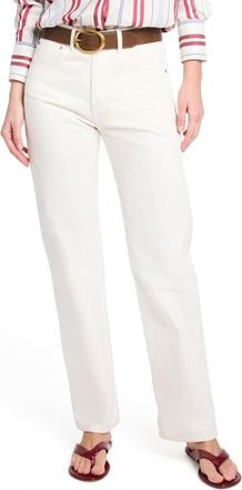 TWP Kent St. Straight Leg Jeans in Off White at Nordstrom, Size 30
