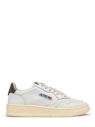Autry Low-Top Sneakers with Perforated Detailing and Vintage Aesthetic