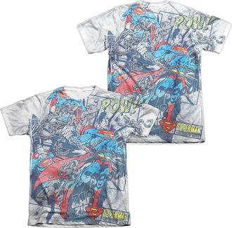 Gildan Superman Break Free (Front/Back Print) Adult 65/35 Poly/Cotton Short Sleeve Tee / T-Shirt