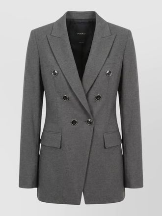Pinko hibiscus tailored jacket double breasted