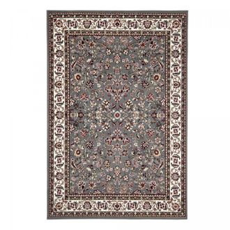 Un amour de tapis Alfombra oriental 120 x 170 cm, gris, beige, dorado, refinado