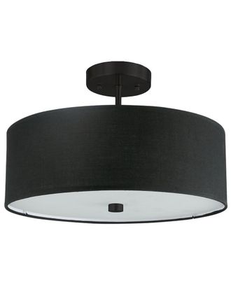 Dainolite Everly 3-Light Semi-Flush Mount