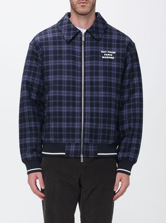 Dr&ocirc;le de Monsieur Dr&ocirc;le de Monsieur Giacca a camicia in misto lana con motivo tartan
