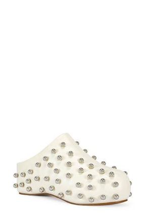 Azalea Wang Darwin Stud Platform Clog in White at Nordstrom Rack, Size 11