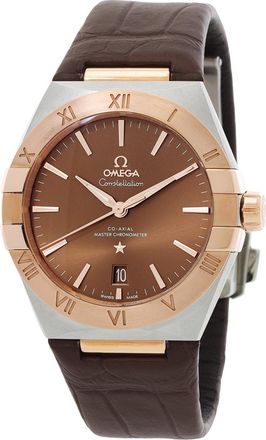 Omega Pre-owned Omega Constellation Automatic Brown Dial Watch 13123392013001