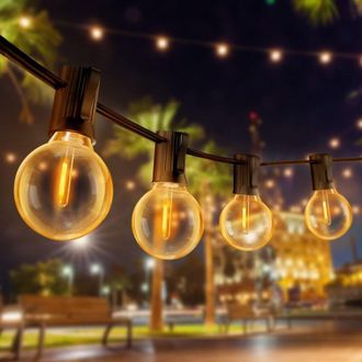 OEM Guirlande Lumineuse Led G40 - 19 M - Ip44 - Pour Jardin Int&eacute;rieur Ext&eacute;rieur - 30 + 3 Ampoules