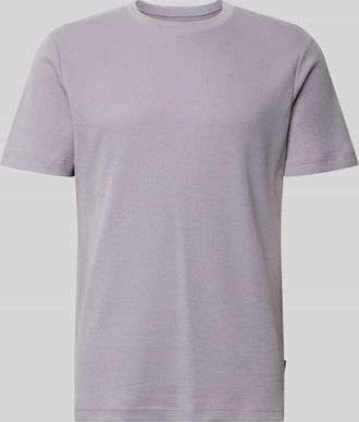 Tom Tailor Denim Regular Fit T-Shirt aus Baumwoll-Mix in Flieder, Gr&ouml;&szlig;e XXL