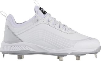 Rawlings Bullpen Low 174930 Mens White Metal Baseball Cleats ACAD513
