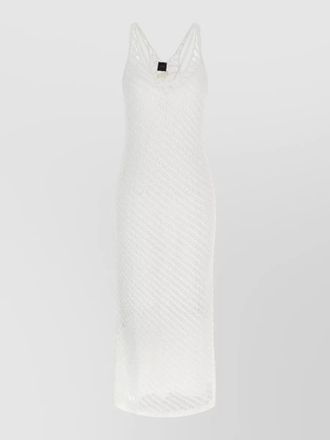Pinko miraggio midi dress v neckline sleeveless