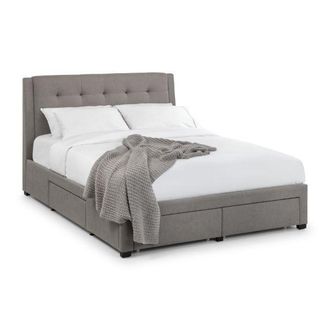 Julian Bowen Fullerton Double Bed With 4 Drawers 135cm Grey - Julian Bowen | TJ Hughes