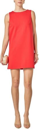 English Factory Bow Detail Sleeveless Stretch Shift Dress in Red at Nordstrom, Size X-Small