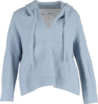 Proenza Schouler Proenza Schouler hoodie in blauwe wol