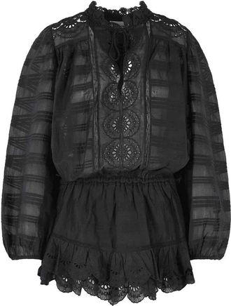 Isabel Marant Preya Black Cotton Dress