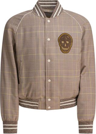 Alexander McQueen Jassen, Heren, Beige, M, Wol, Beige Wol Blouson Jas Aw 25