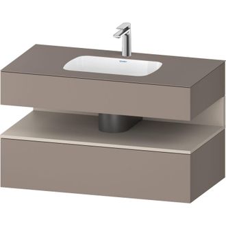 Duravit Qatego Lavabo Encastrado Con Base De Lavabo Consola, - Duravit