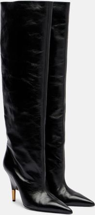 Khaite Bella 100 leather knee-high boots