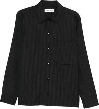 Sams&oslash;e & Sams&oslash;e Camicia gessata - Nero