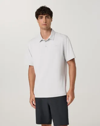 Vuori Clothing Short Sleeve Torrey Golf Polo | Frost Grey | Medium