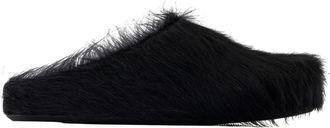 Marni Zwarte leren instapmuilen - Heren - Slip ons - Zwart - 41 EU - Leer - Schoenen