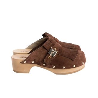 Scholl Schoenen - Dames - Klompen - Bruin - 41 EU - Schoenen