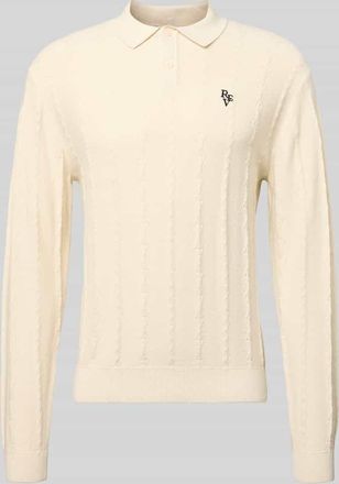 Review Strickpullover mit Strukturmuster und Polokragen in Ecru, Gr&ouml;&szlig;e XXL